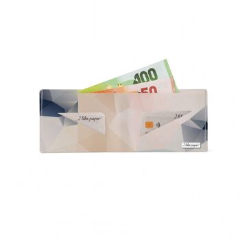 Portefeuille en carton PASTEL Tyvek® Lite / porte-monnaie sans poche à monnaie 2