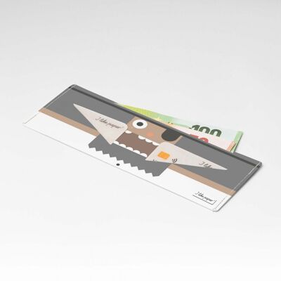 Portefeuille en carton PIRATE Tyvek® Lite / porte-monnaie sans poche à monnaie