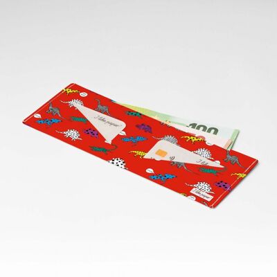 POP DINO Tyvek® billetera de cartón Lite / monedero sin bolsillo para monedas