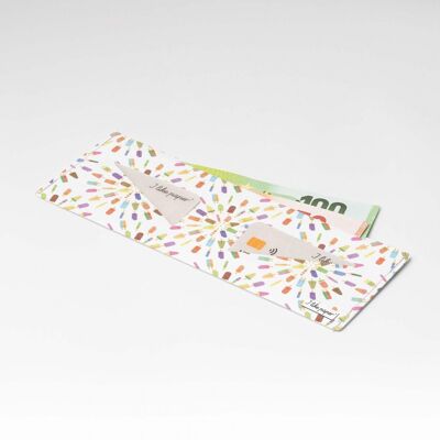 Portefeuille en carton POPSICLE Tyvek® Lite / porte-monnaie sans poche à monnaie
