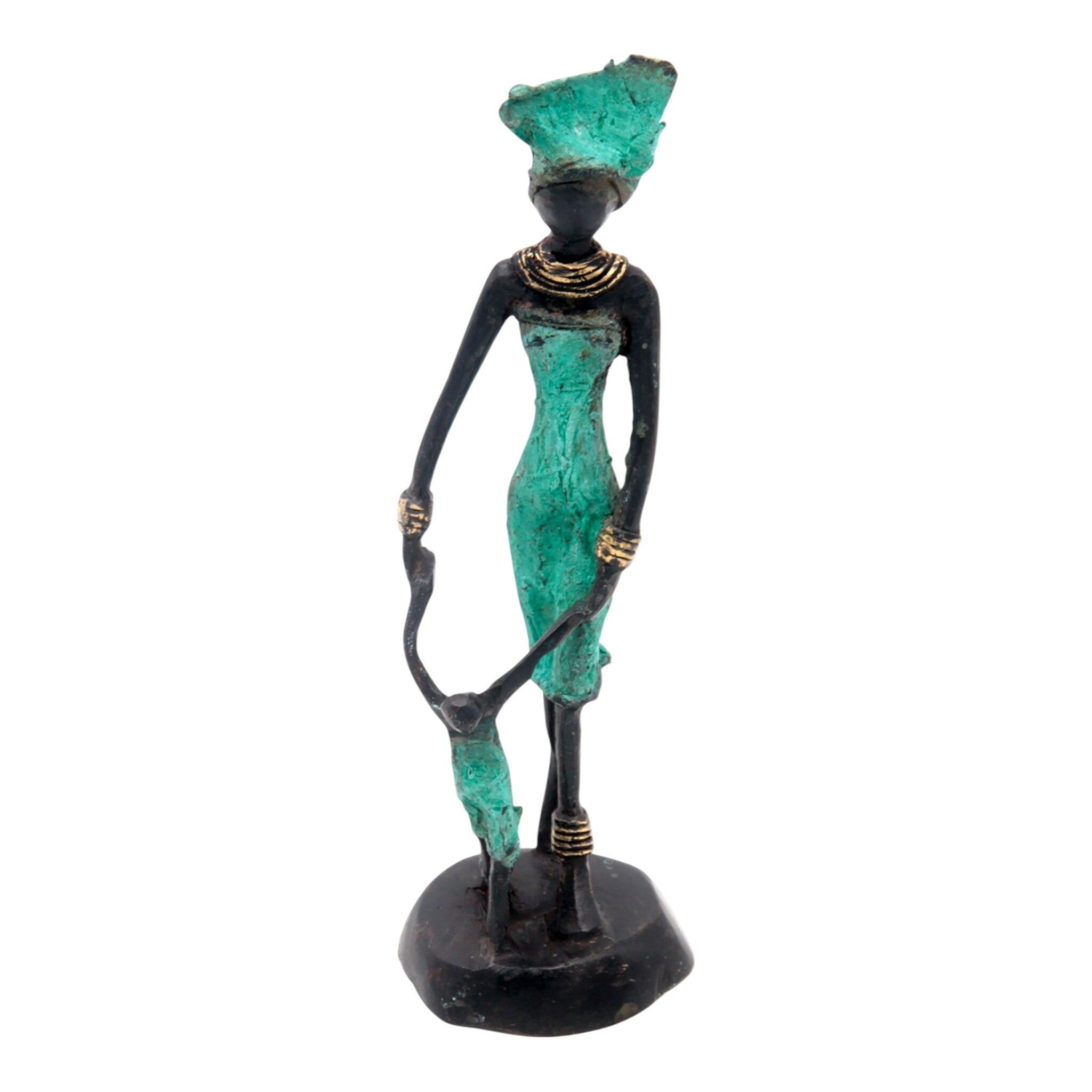 Bronzo 15 cm turchese n°2