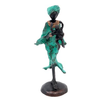 Bronze 15 cm turquoise n°6