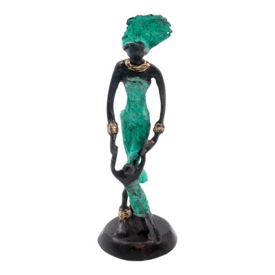 Bronze 15 cm turquoise n°17