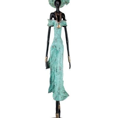 Bronze Issouf 110 cm turquoise n°1
