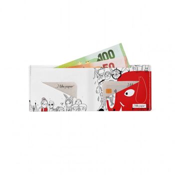 Portefeuille en carton RED ELEFANT Tyvek® Lite / porte-monnaie sans poche à monnaie 2