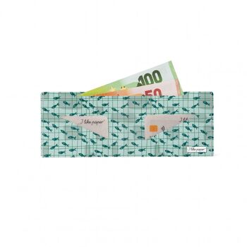 Portefeuille en carton RETROFISH Tyvek® Lite / porte-monnaie sans poche à monnaie 2