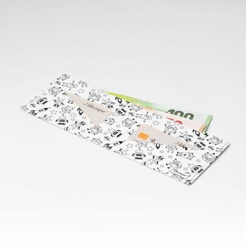 Portefeuille en carton ROBOTO Tyvek® Lite / porte-monnaie sans poche à monnaie 1