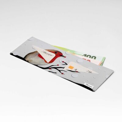 Portefeuille en carton ROTKEHLCHEN Tyvek® Lite / porte-monnaie sans poche à monnaie