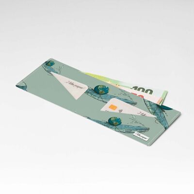 SAVE THE PLANET Portefeuille en carton Tyvek® Lite / porte-monnaie sans poche à monnaie