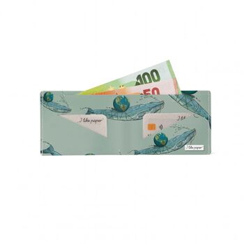 SAVE THE PLANET Portefeuille en carton Tyvek® Lite / porte-monnaie sans poche à monnaie 2