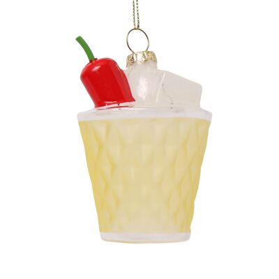 Decoración navideña de cristal picante, 9 cm