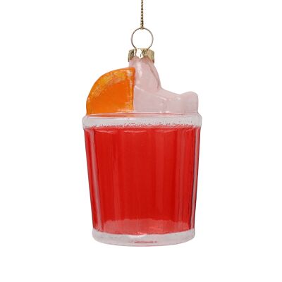 Adorno navideño de cristal Negroni, 9 cm