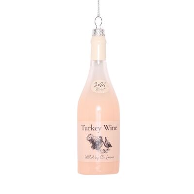Copa de vino de pavo, decoración navideña, 13 cm
