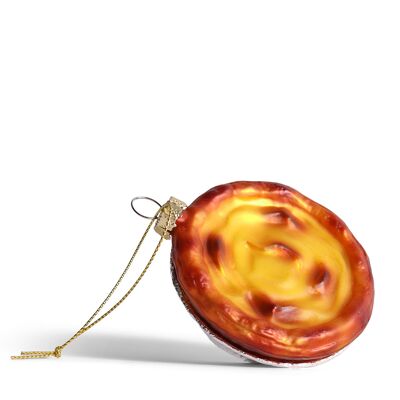 Decoración navideña Pastel De Nata, 7 cm