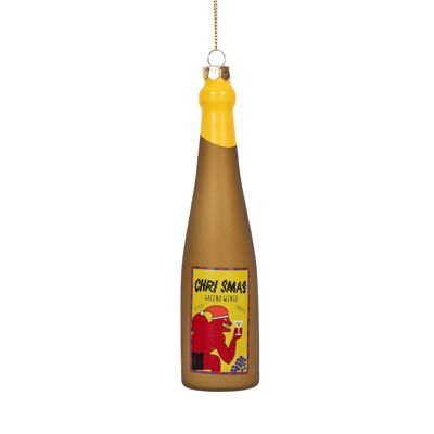 Decoración navideña de vino Chris Mas, 12 cm