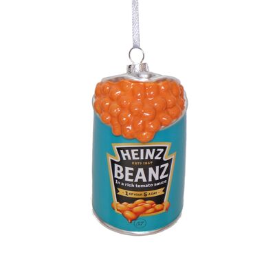 Adorno navideño de cristal con forma de gota de agua HEINZ Beanz, 8 cm