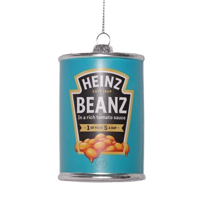 Adorno navideño de cristal HEINZ Beanz, 8 cm