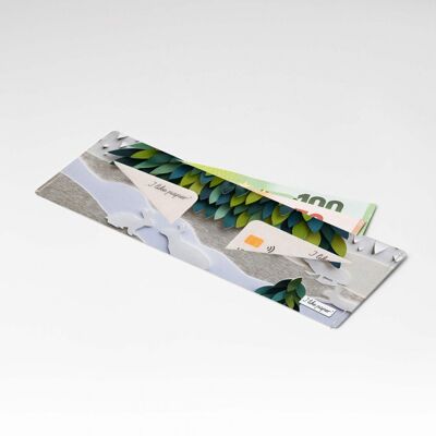 Portefeuille en carton SCHNEEHASE Tyvek® Lite / porte-monnaie sans poche à monnaie