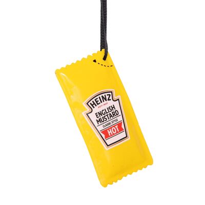 Bolsita de mostaza HEINZ, decoración navideña de resina, 8 cm
