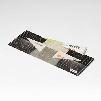SHAPES OF GREY Portefeuille en carton Tyvek® Lite / porte-monnaie sans poche à monnaie 1