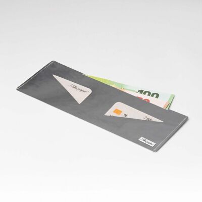 SILBER / METALLIC Tyvek® Pappwallet Lite / Portmonnaie ohne Münzfach