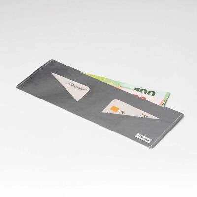 SILVER / METALLIC Tyvek® Cardboard Wallet Lite / purse without coin pocket