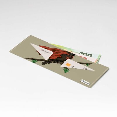 Portafoglio in cartone SUPER BIRD Tyvek® Lite / portamonete senza portamonete