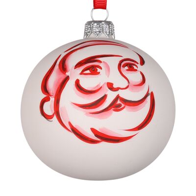 Boule de Noël Artiste Père Noël, 8 cm
