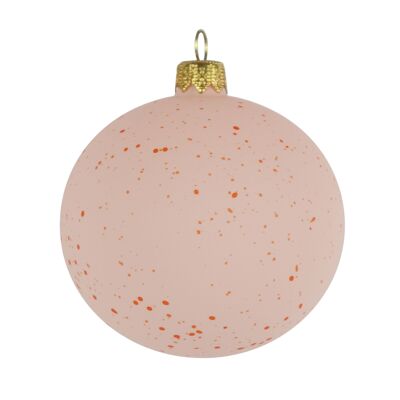 Boule de Noël en coquille d'œuf Speck 8 cm, blush
