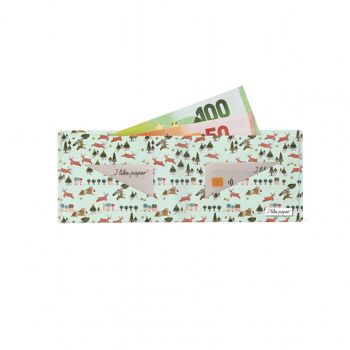 Portefeuille en carton WALD Tyvek® Lite / porte-monnaie sans poche à monnaie 2