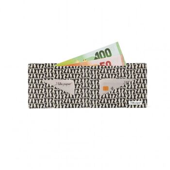 Portefeuille en carton XYZ Tyvek® Lite / porte-monnaie sans poche à monnaie 2