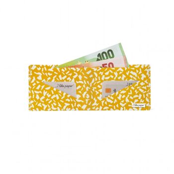 Portefeuille en carton Tyvek® SEMBLANCE JAUNE Lite / porte-monnaie sans poche à monnaie 2