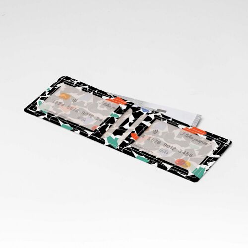 FOLDED BLACK Tyvek® Card Wallet / Kartengeldbörse