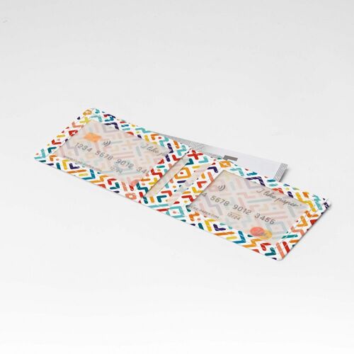 GEOMETRICAL STRIPES III Tyvek® Card Wallet / Kartengeldbörse