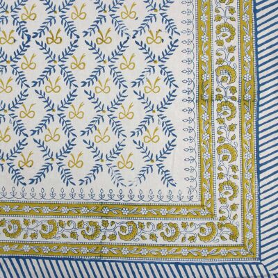 Nappe rectangulaire imprimée en bloc - Motif nœud