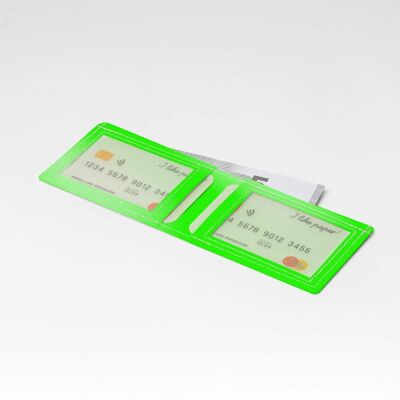 Billetera / monedero para tarjetas de Tyvek® VERDE / NEÓN