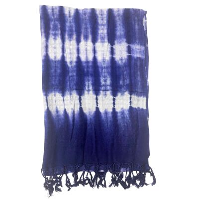 4x Scialle Boho Art of Java - Righe Indaco