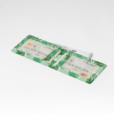 GREEN JUNGLE Tyvek® Card Wallet / tarjetero