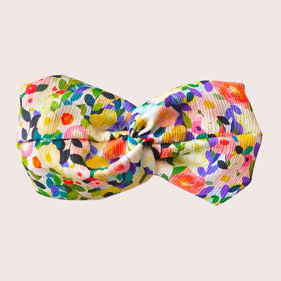 Fascia THEA / poliestere con graziosi fiori multicolori