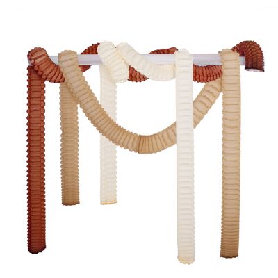 Guirlande de serpentins 2 m, Trio Naturel