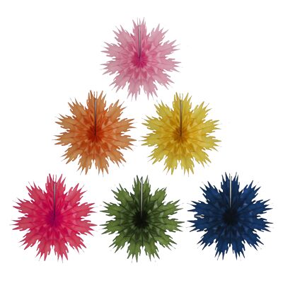 Mini flocon de neige 25 cm, lot de 6