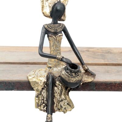 Bronce sentado 25 cm dorado n°13