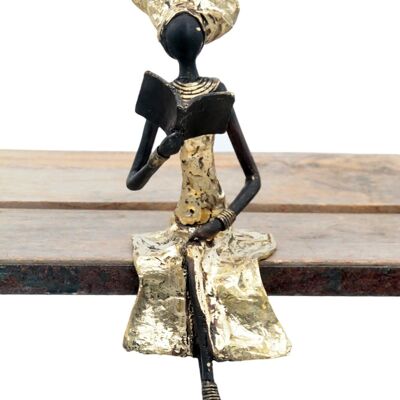 Seated bronze 25 cm gilded n°20