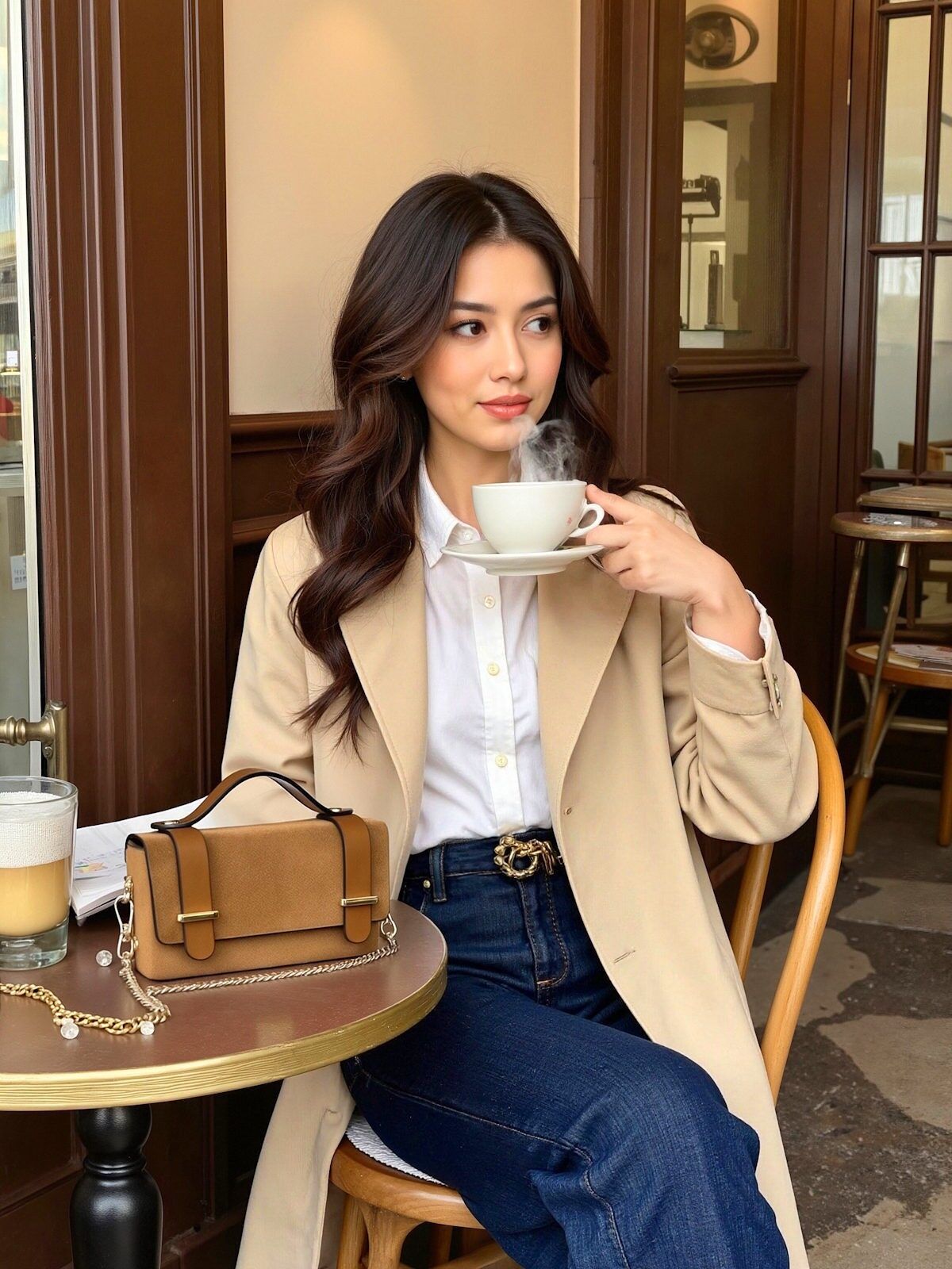 Mini-Clutch aus Wildleder mit Kette, Made in Italy, Art.112629