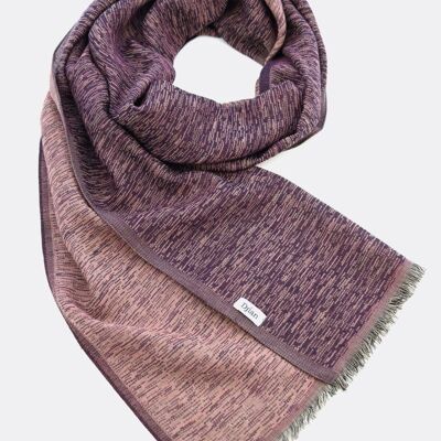 Wool scarf OLIVIA jacquard – berry