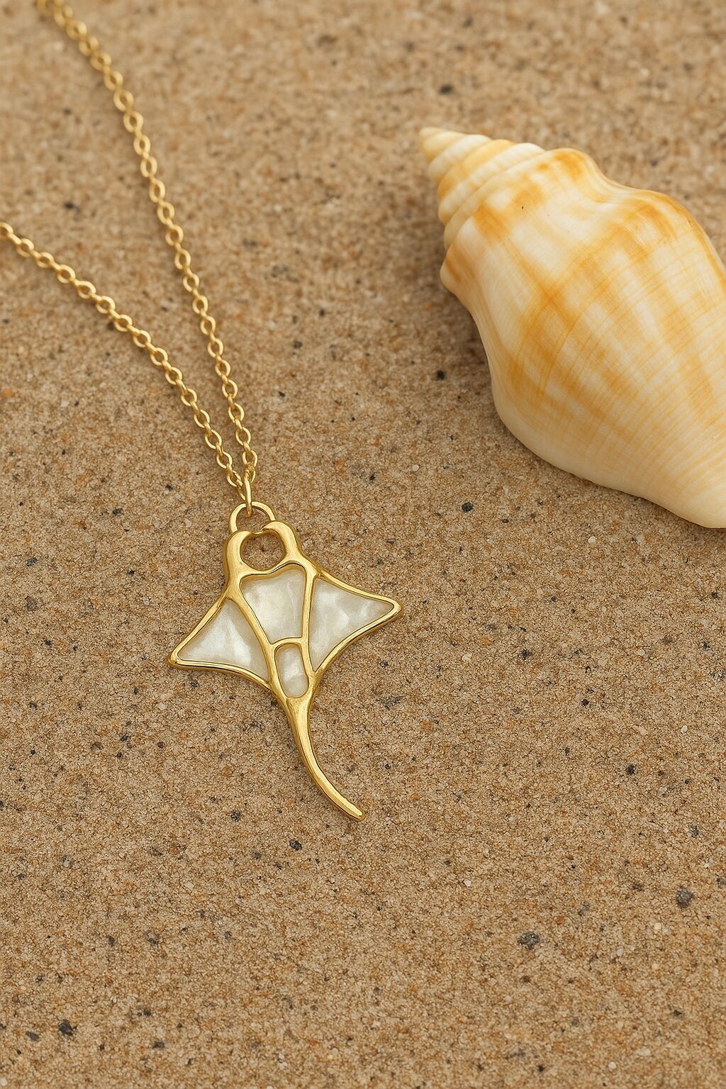 Collana in acciaio inossidabile con manta