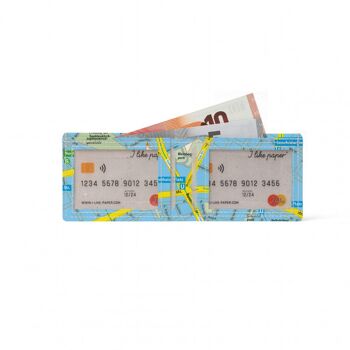 LOST IN BERLIN - FRESH BLUE Tyvek® Card Wallet / porte-cartes 2