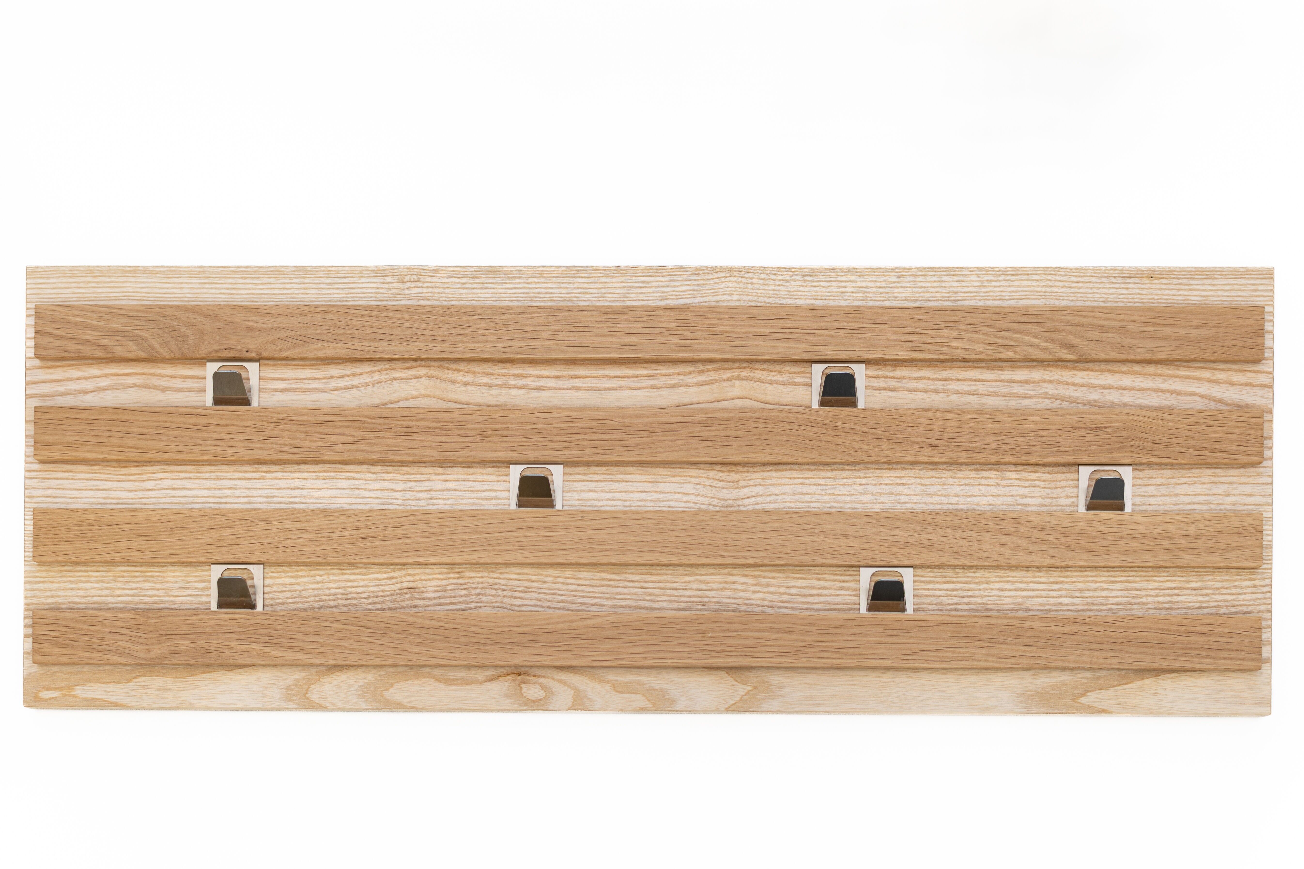 Appendiabiti da parete, frassino/rovere, ca.780x280x24mm