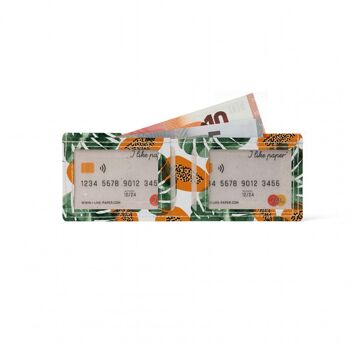 PAPAYA JUNGLE Tyvek® Card Wallet / porte-cartes 2