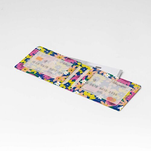 PODER DE LA FLOR Tyvek® Card Wallet / Kartengeldbörse